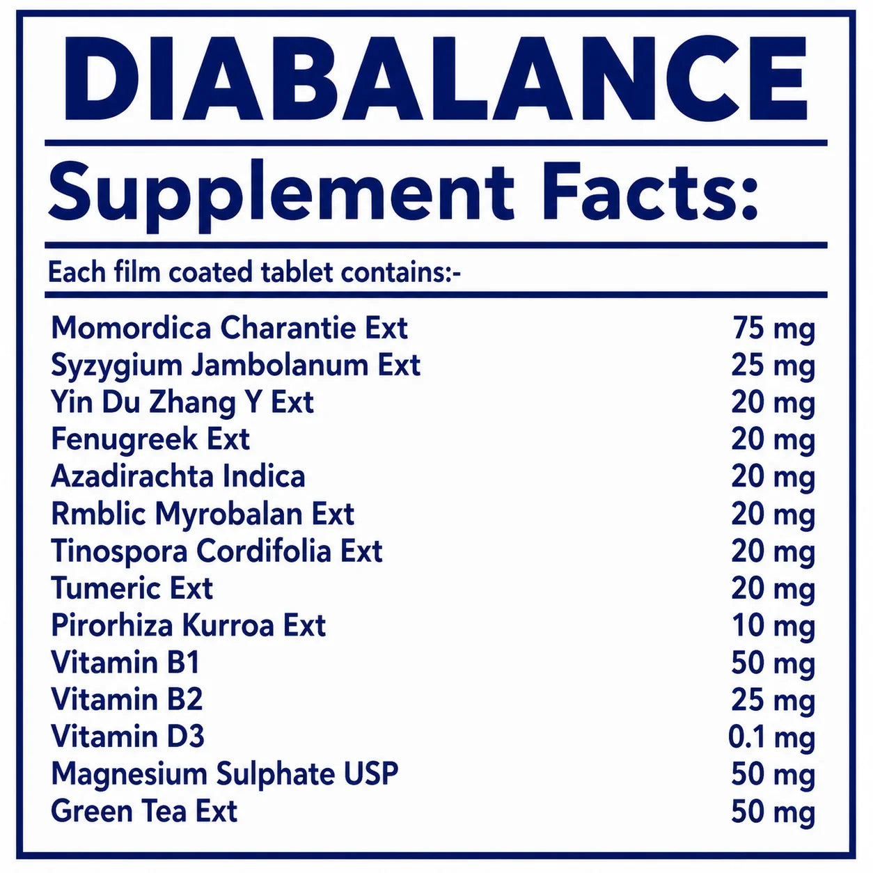 Diabalance